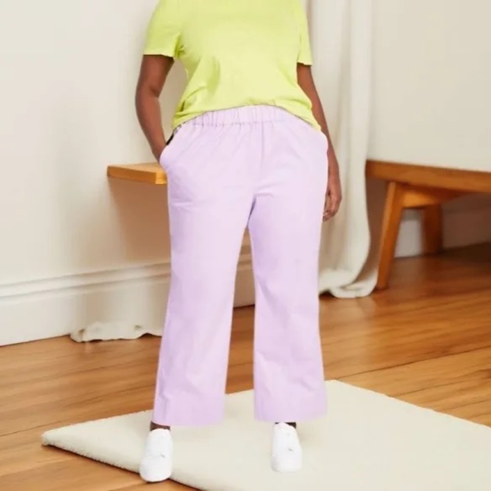 481M NWT On 34th Plus Size High Rise Pull-On Straight Leg Chino Pants -Size: 2X